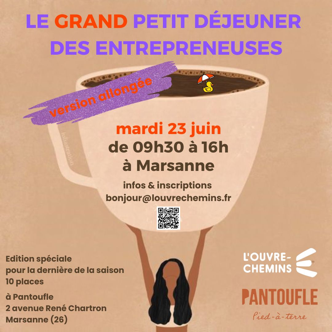 Le Petit déjeuner des entrepreneuses organisé par Jeanne Kifidis et L'Ouvre-Chemins à Dieulefit