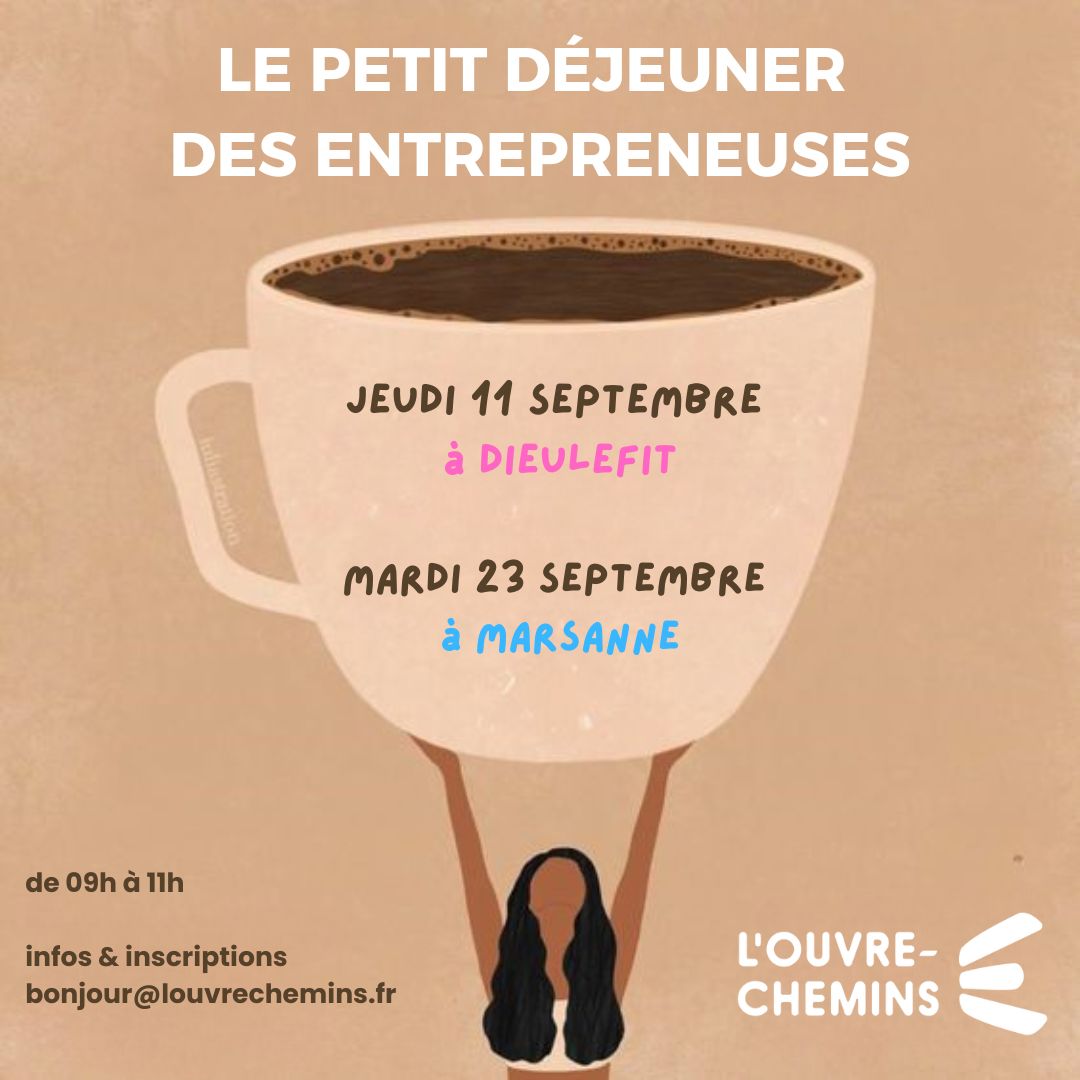 Le Petit déjeuner des entrepreneuses organisé par Jeanne Kifidis et L'Ouvre-Chemins à Dieulefit